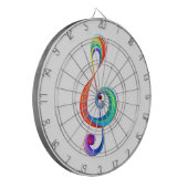 Lagen-Regenbogendreieck Dartscheibe (Vorderseite Links)