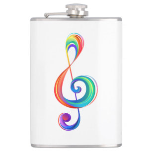 Lagen-Regenbogendreieck Flachmann