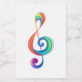 Lagen-Regenbogendreieck Lebensmitteletikett (Einzelnes Label)