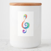 Lagen-Regenbogendreieck Lebensmitteletikett (Vorderseite)