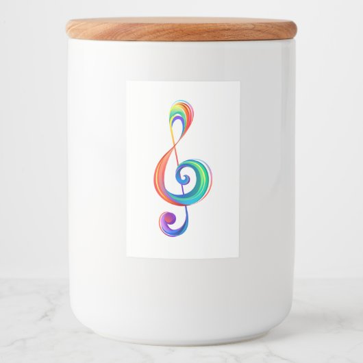 Lagen-Regenbogendreieck Lebensmitteletikett (Vorderseite)