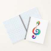 Lagen-Regenbogendreieck Notizblock (Innenseite)