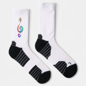 Lagen-Regenbogendreieck Socken (Rechts)