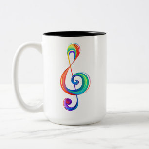 Lagen-Regenbogendreieck Zweifarbige Tasse