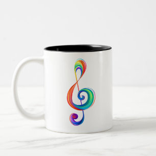 Lagen-Regenbogendreieck Zweifarbige Tasse