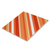 Lagen-Süßwaren-Streifen - orange und weiß Fliese (Seite)