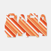 Lagen-Süßwaren-Streifen - orange und weiß Geschenkschachtel (Ungefaltet)