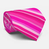 Lagen-Süßwaren-Streifen - rosa und fuchsienfarben Krawatte (Gerollt)