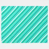 Lagen, türkis und weiß fleecedecke (Vorderseite (Horizontal))