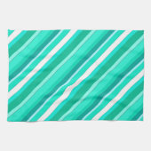 Lagen, türkis und weiß handtuch (Horizontal)