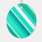 Lagen, türkis und weiß keramikornament (Links)