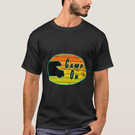 Lager auf RV und Camping T-Shirt (Vorderseite)