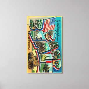 Lager Beale, Kalifornien - große Buchstabe-Szenen Leinwanddruck