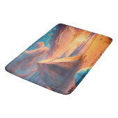 Lager bei Sonnenaufgang Badematte (Schrägansicht)