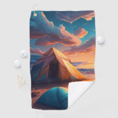 Lager bei Sonnenaufgang Golfhandtuch (Insitu)