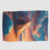 Lager bei Sonnenaufgang Golfhandtuch (Horizontal)