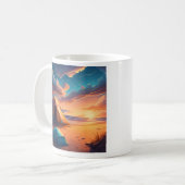 Lager bei Sonnenaufgang Kaffeetasse (Vorderseite Links)