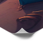 Lager bei Sonnenaufgang Poster (Ecke)
