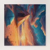 Lager bei Sonnenaufgang Puzzle (Horizontal)