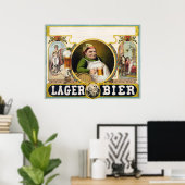Lager-Bier Poster (Heimbüro)
