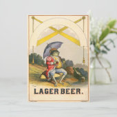 Lager-Bier-Vintage-Werbung (Stehend Vorderseite)