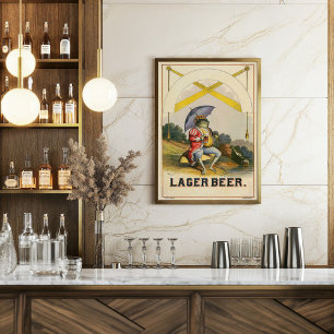 Lager-Bier-Vintage-Werbung Poster