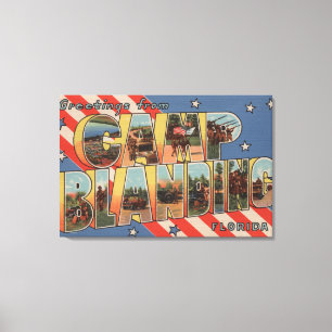 Lager Blanding, Florida - große Buchstabe-Szenen Leinwanddruck