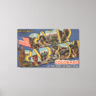 Lager Carson, Colorado - Spiess-Spitze Leinwanddruck