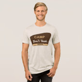 Lager Denk Nicht Tri-Blend Shirt (Vorderseite voll)