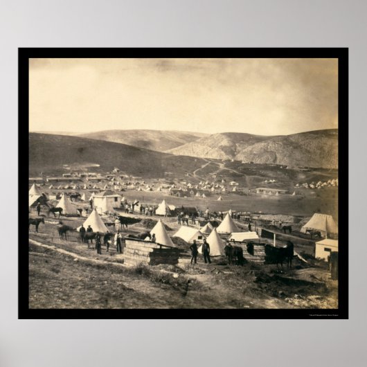 Lager der 5. Drachenwache 1855 Poster (Vorne)