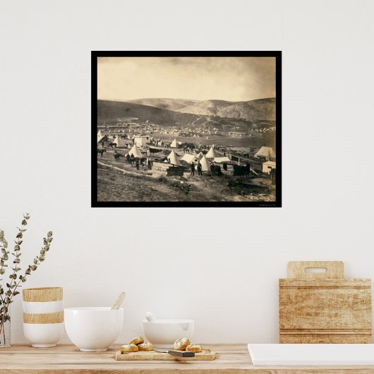 Lager der 5. Drachenwache 1855 Poster (Küche)