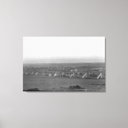 Lager der 7. Kavallerie in Pine Ridge Leinwanddruck (Vorderseite)