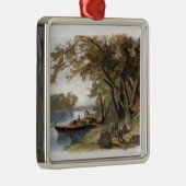 Lager der Reisenden auf dem Missouri, flechten Silbernes Ornament (Rechts)