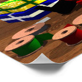 Lager des Weihnachtsmanns Poster (Ecke)