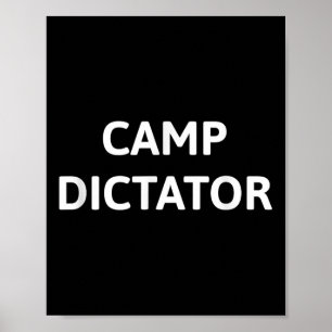 Lager Diktator Lustiger Lagerleiter Und Betreuer C Poster