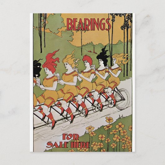 Lager Fahrradposter Postkarte (Vorderseite)