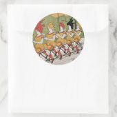 Lager Fahrradposter Runder Aufkleber (Tasche)