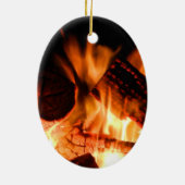 Lager-Feuer Keramikornament (Hinten)