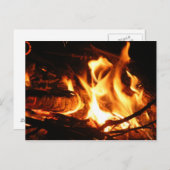 Lager-Feuer Postkarte (Vorne/Hinten)