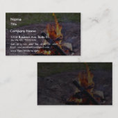 Lager-Feuer Visitenkarte (Vorne/Hinten)