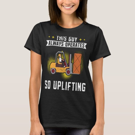 Lager Gabelstapler-Hubstaplergabel T-Shirt (Vorderseite)