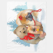 LAGER-GESCHENKE Chow-Chow u. Bärn-Größen der Fleecedecke (Vorderseite)