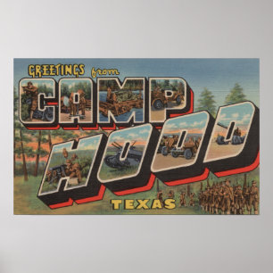 Lager-Haube, Texas - große Buchstabe-Szenen Poster