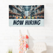 Lager JETZT HIRING Banner Customizable Logistics (Insitu)