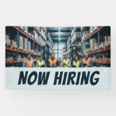 Lager JETZT HIRING Banner Customizable Logistics (Horizontal)