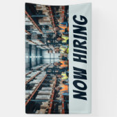 Lager JETZT HIRING Banner Customizable Logistics (Vertikal)