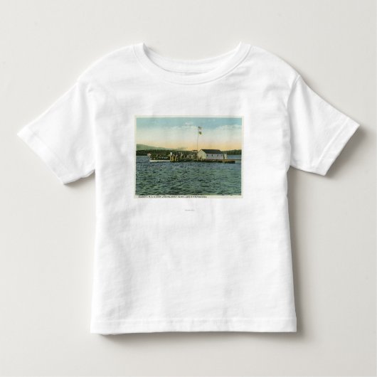 Lager-Landungs-Ansicht Sandy-Insel-, Boston YMCA Kleinkind T-shirt (Vorderseite)