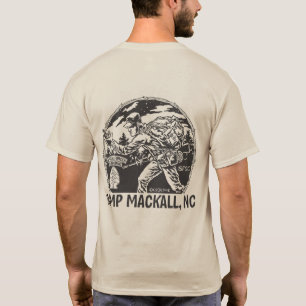 "Lager Mackall" - langer Vorsprung - hinter T-Shirt