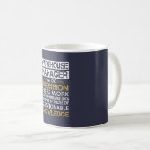 LAGER-MANAGER KAFFEETASSE (VorderseiteRechts)
