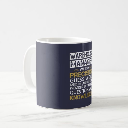 LAGER-MANAGER KAFFEETASSE (Vorderseite Links)